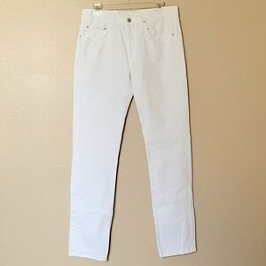 Sandro Womens White Droit Straight Denim Jeans - Size 33